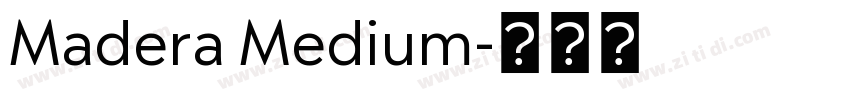 Madera Medium字体转换